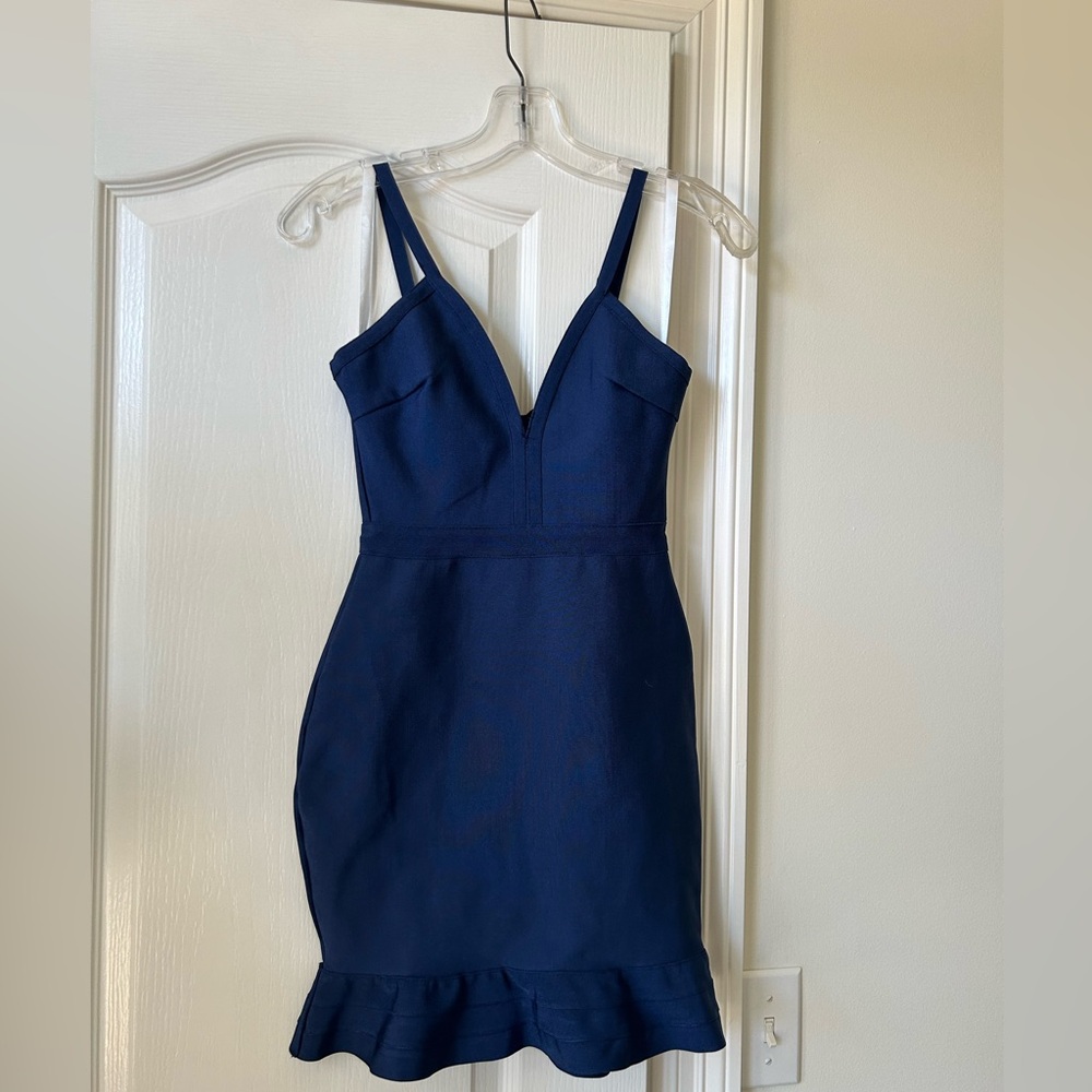 Navy/Royal Blue About Us semi-formal dress.